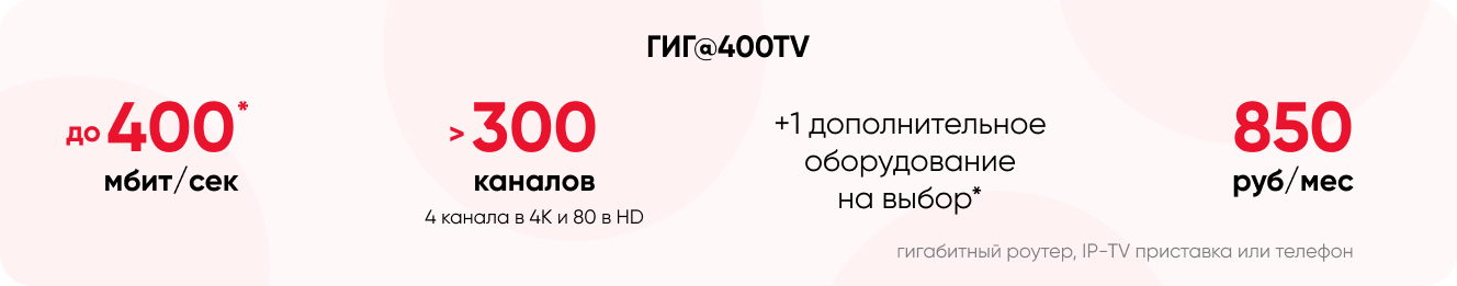 гигабит ктв 850