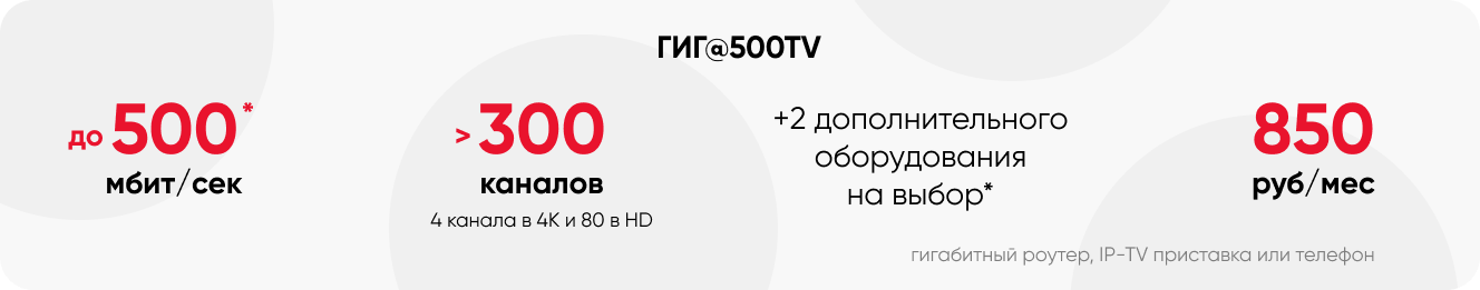 гигабит ктв 850